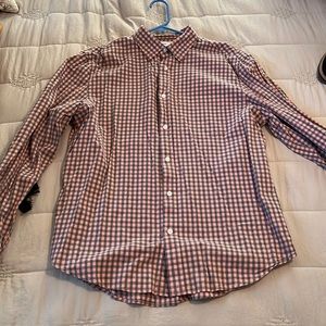 Old navy large mens pink and grey button down